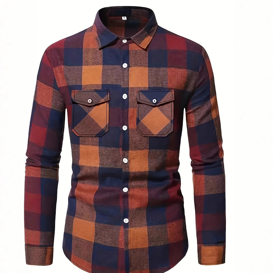 Stylish Long-Sleeve Lapel Shirt