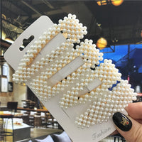 Jewelry Pearl Hairpin Set Retro Handmade Clip