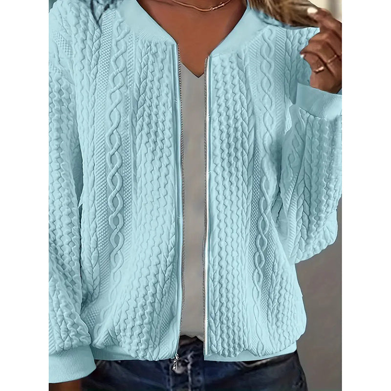 Jacquard Bomber Jacket