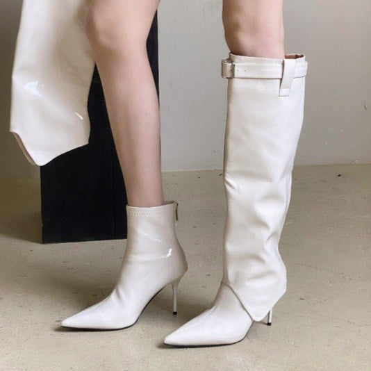 Pointed-toe High Heels With Patent