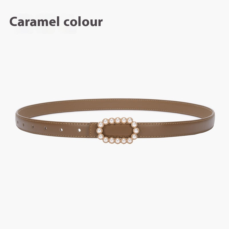 Genuine Leather Black Fashion Belt
