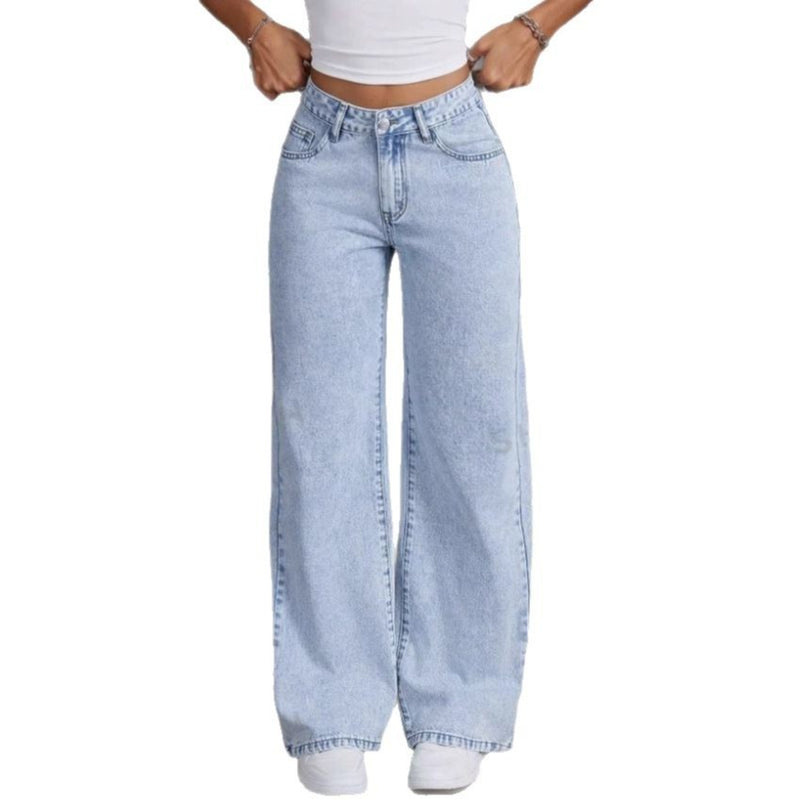 Vintage Bow Embroidered Washed Jeans