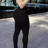 Trendy Ripped Black Jeans