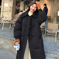 Fashionable Knitted Long Cotton Coat