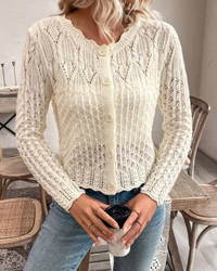DV Lace Cardigan