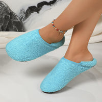 Fleece-Lined Suede Slippers