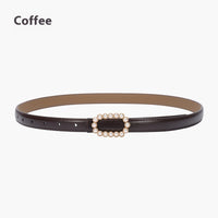 Genuine Leather Black Fashion Belt