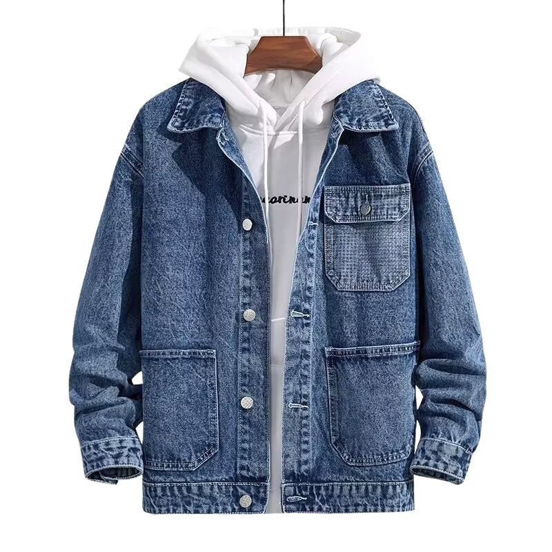 Workwear Hooded Denim Jacket