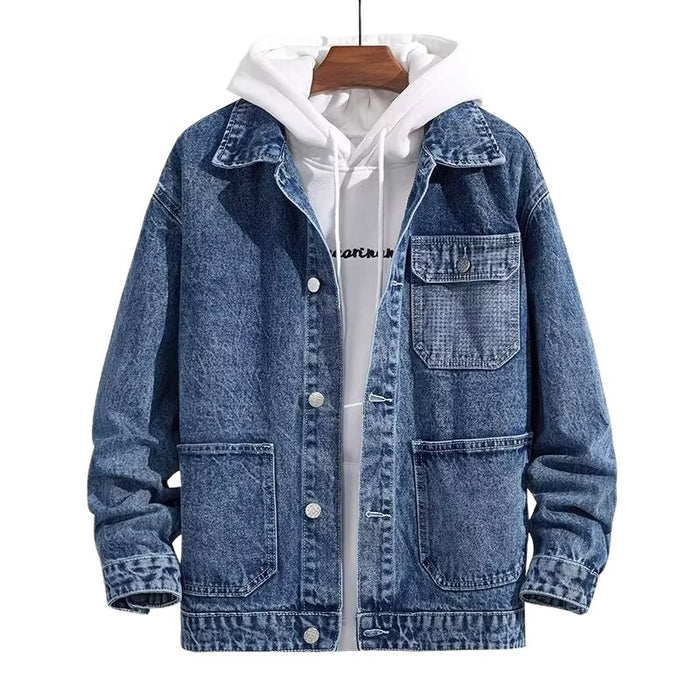 Workwear Hooded Denim Jacket