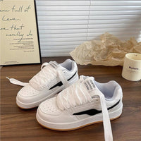 Dopamine Color-Block Classic Preppy Board Shoes