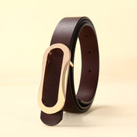 Retro Wear Belt Black Classic Cowhide