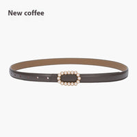 Genuine Leather Black Fashion Belt