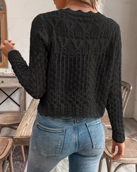 DV Lace Cardigan