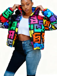 Cute Short Warm Coats - Colorful Parkas