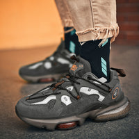 Thick Sole Leather Trainers