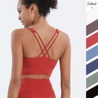 Skinny Cross-Back Strappy Sports Bra
