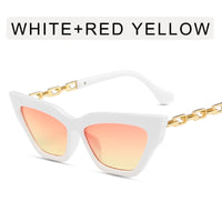 Chain Leg Cat Eye Sunglasses