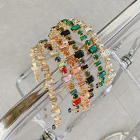 Golden Headband With Diamonds And Diamonds Headband