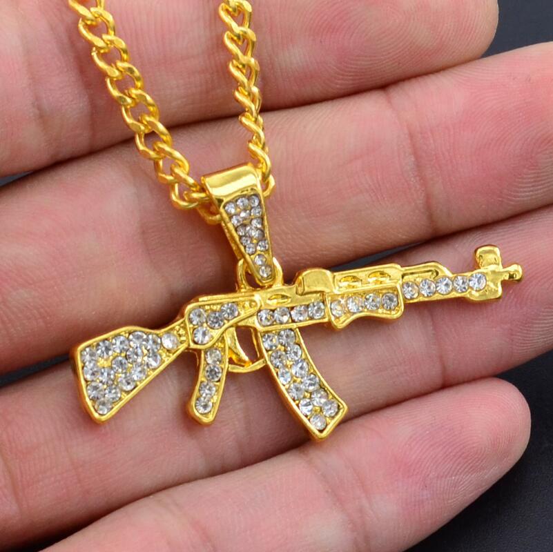 Cool Gothic Gun Shape Pendant