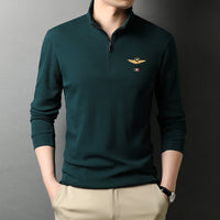 Stand-up Collar Long-sleeved T-shirts