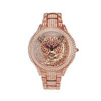 Personalized Leopard Diamond Quartz Women's Watch