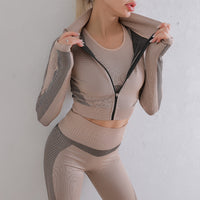 Seamless Long-Sleeve Yoga Jacket