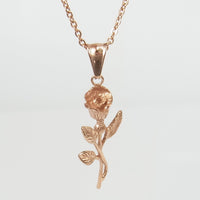 Stainless Steel Gold Roses Necklace