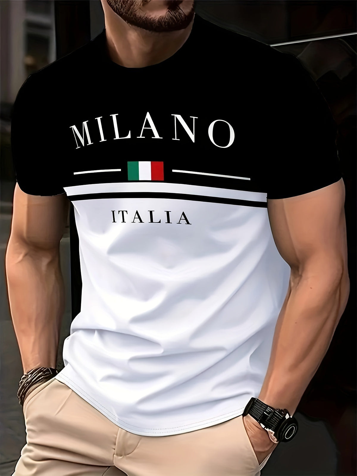 Casual Minimalist 3D Short Sleeve