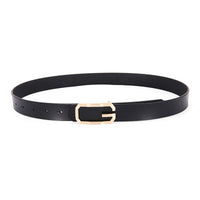 Belt Genuine Leather Simple Smooth Buckle
