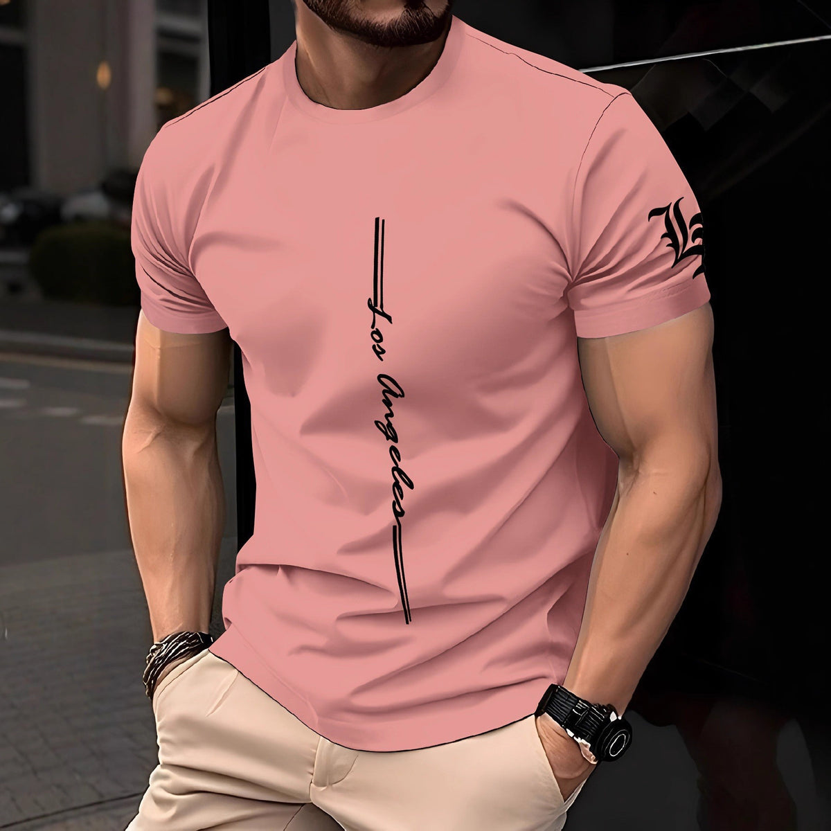 Casual Minimalist 3D Short Sleeve