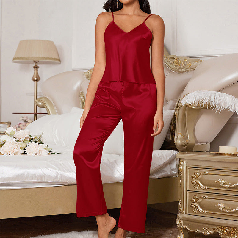 Casual Suspenders Pajama Set