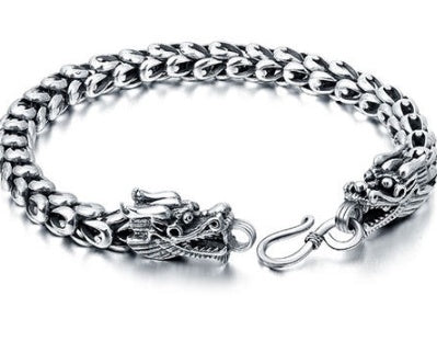 S925 silver bold domineering faucet bracelet
