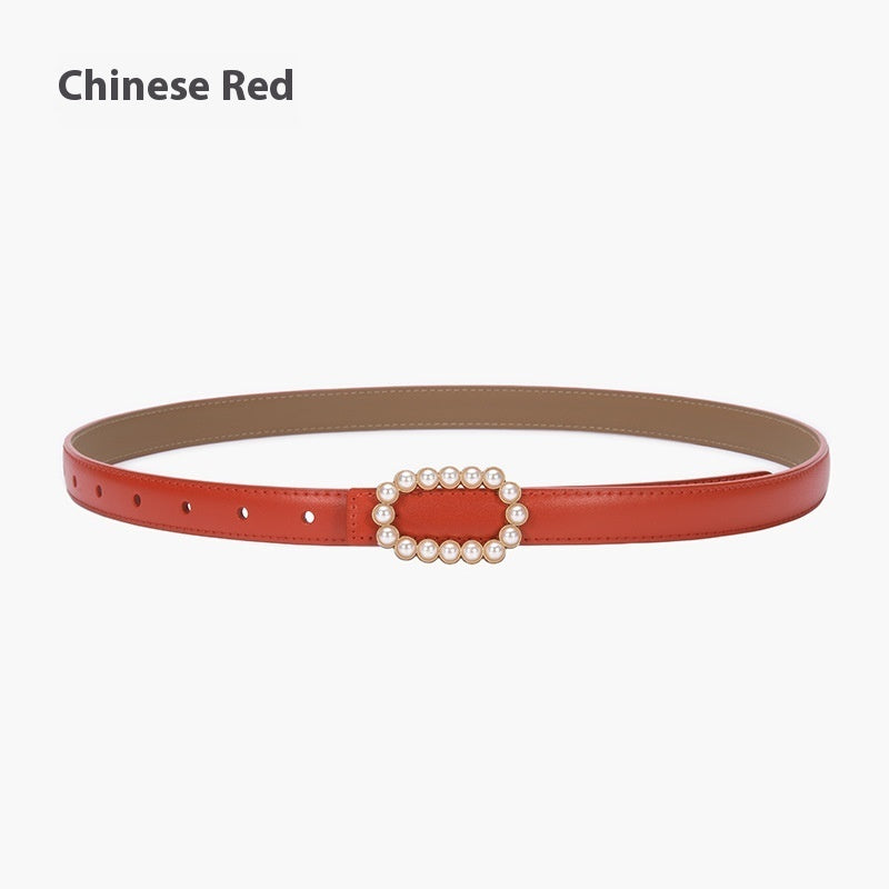 Genuine Leather Black Fashion Belt