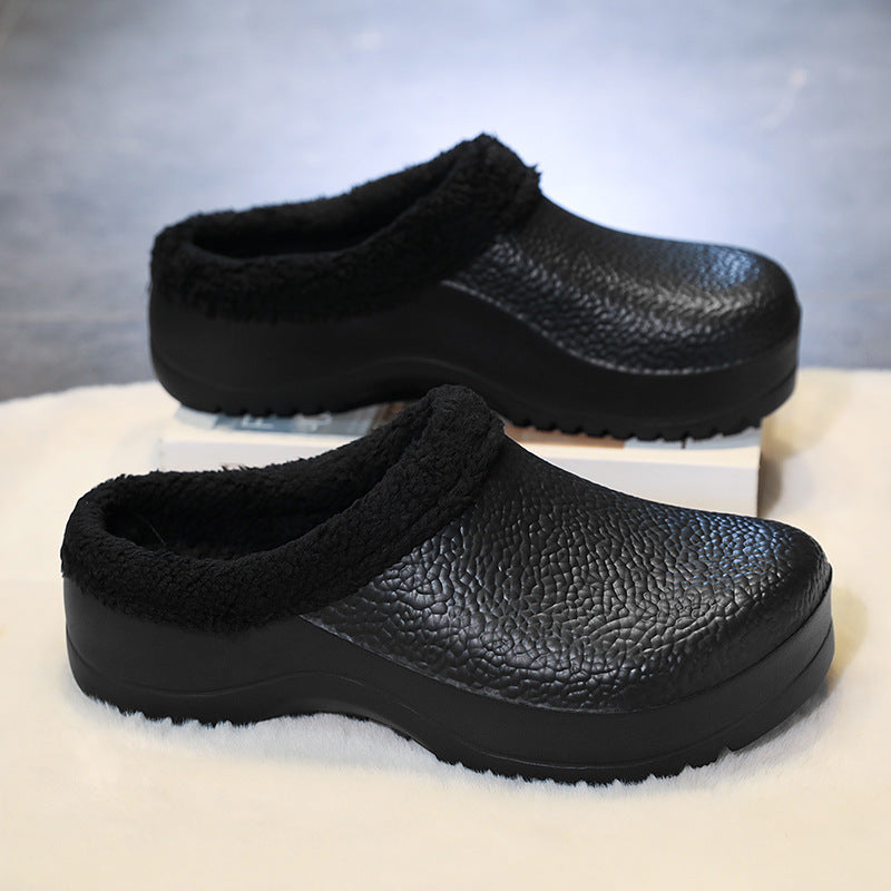Fleece-Lined Sports Slippers