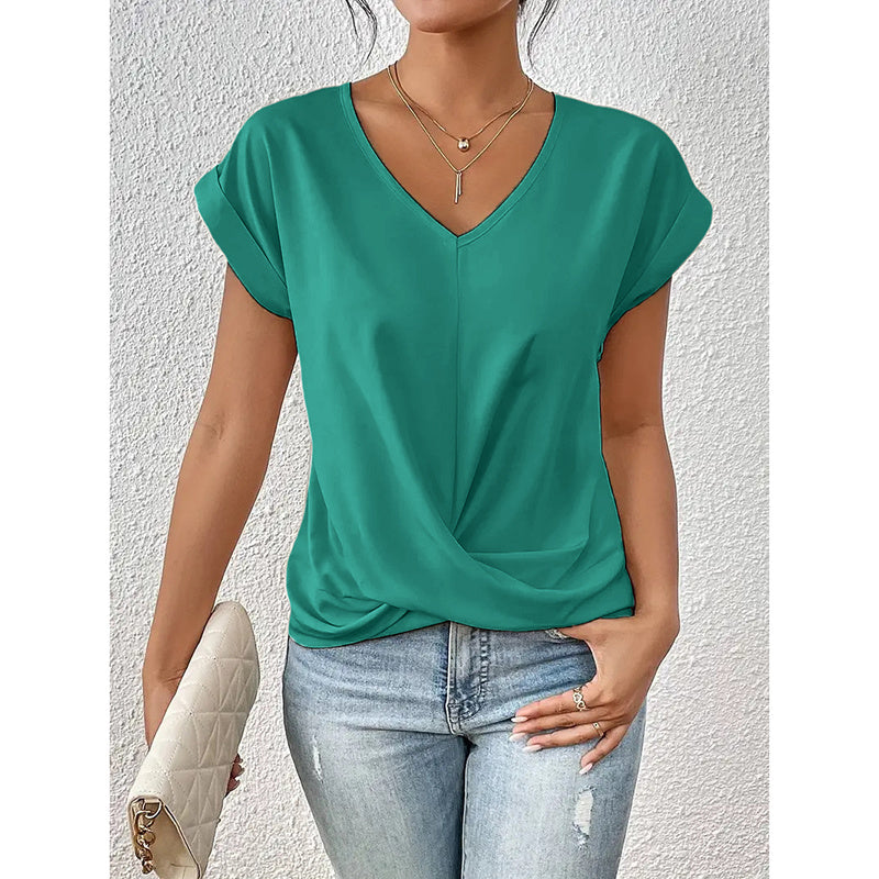 Comfy Casual V Neck Blouses