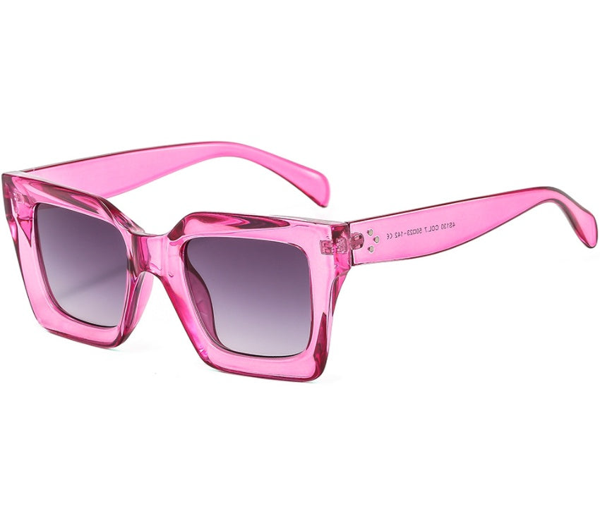 Net Red Model Square Sunglasses