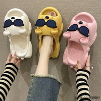 Cute Sunglasses Bear Slippers