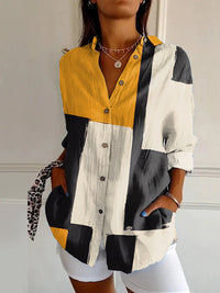 Floral Pattern 3D Printed Long-Sleeve Shirt