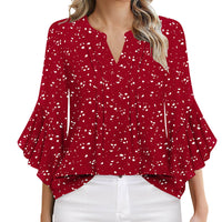 Trendy Ruffle Chiffon Blouses