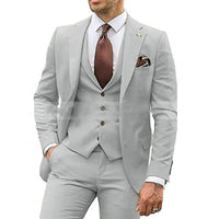 Three-piece Slim-fit Dovetail Groom Dress
