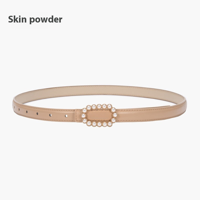 Genuine Leather Black Fashion Belt