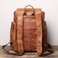 Retro Genuine Leather Backpack