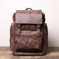 Retro Genuine Leather Backpack