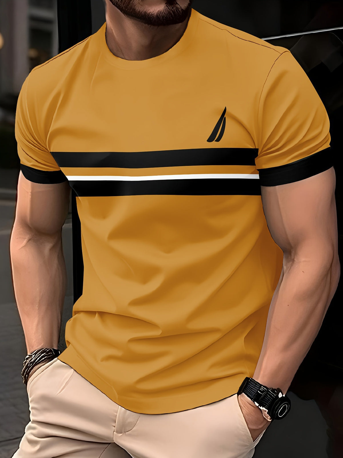 Casual Minimalist 3D Short Sleeve
