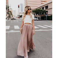 Girls high Waist long casual skirt