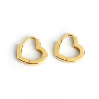 Love ear buckle golden light luxury temperament versatile