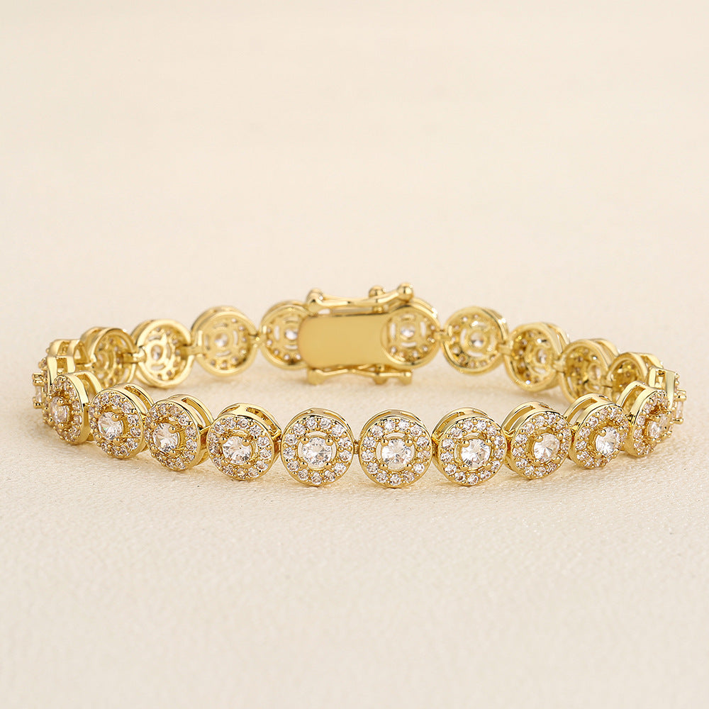 Light Luxury Full Inlaid AAA Zircon Bracelet