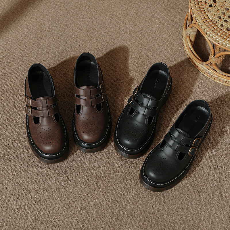 College-style Carved Brogue Shoes