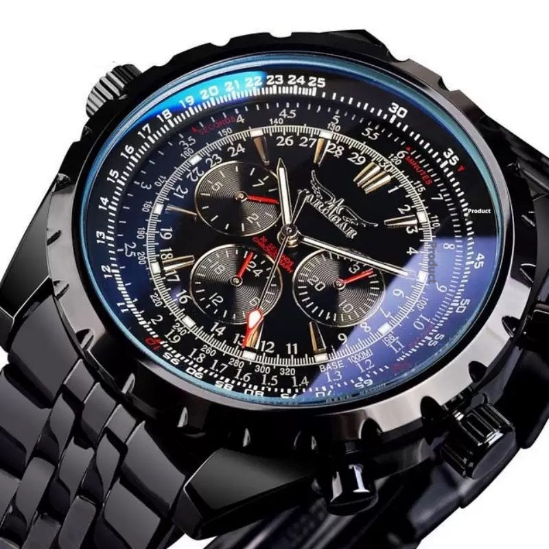 Casual Hollow Multi-function Mechanical Watch