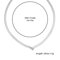 Titanium Steel Snake Bones Chain Blade Chain Necklace